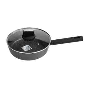 Zilan ZLN0874 Spotty Chef magasfalú serpenyő fedővel, 24 cm, 2,4 literes, tapadásmentes bevonat