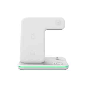 CANYON CNS-WCS302W 3in1 vezeték nélküli töltő, Qi szabvány, micro USB / lightning töltőport, fehér