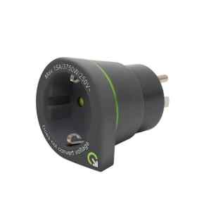 Q2POWER 1.200110-TH utazóadapter " Europe to USA”, bemeneti feszültség: 100-250 V, teljesítmény: 100 V - 1500 W / 250 V - 3750 W