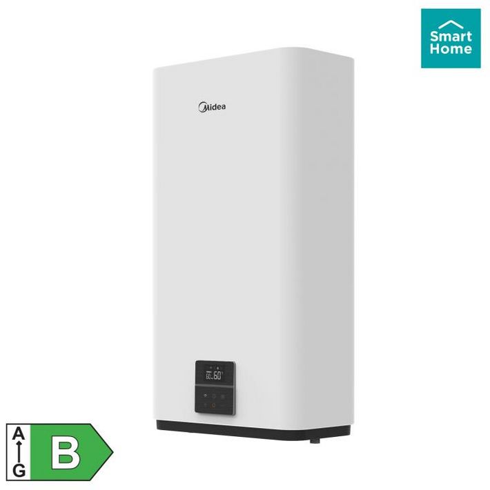 MIDEA D80-20ED6 SMART elektromos vízmelegítő, bojler, 2000 W, 74 liter, applikációval vezérelhető, 2 víztartály, LED kijelző - Image 2