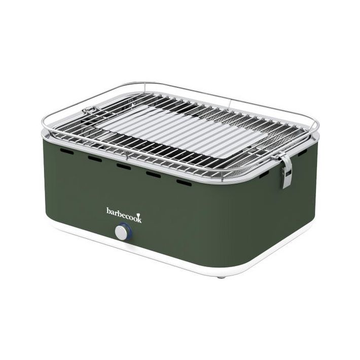 Barbecook BC-CHA-1018 Carlo asztali faszenes grill, zöld, 44x33x21cm - Image 2