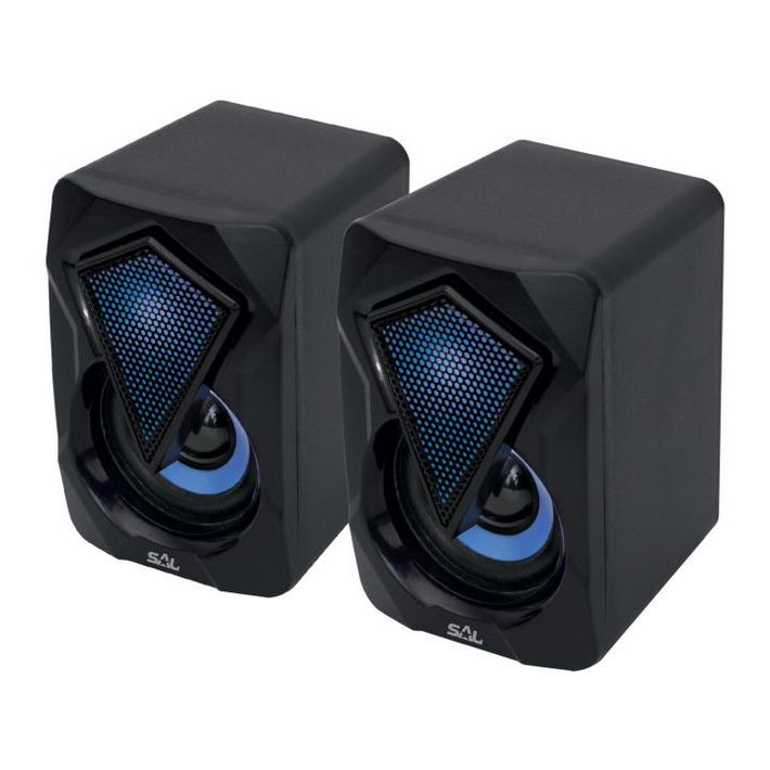 SAL PCS 230 multimédia hangszórópár, 2x3 W, RGB LED effekt, AUX, BT, USB tápkábel - Image 2