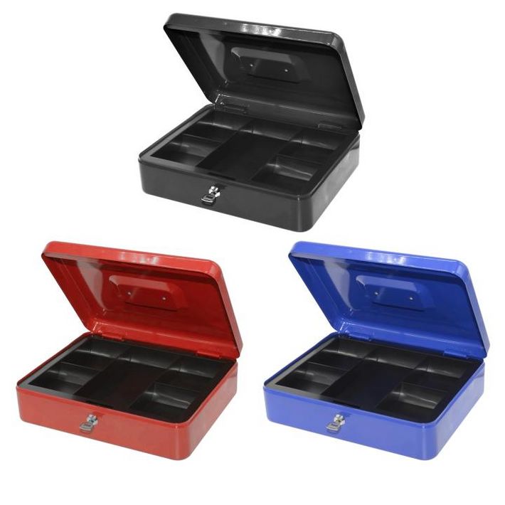 Bluering PNZK fém pénzkazetta, 5 rekeszes, 2 kulcs - Image 2