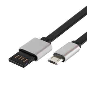 Home USBF 2 töltőkábel, 2 oldalú, fordítható, USB-A dugó, microUSB-B dugó, 2m, 2,1A, adatkábel