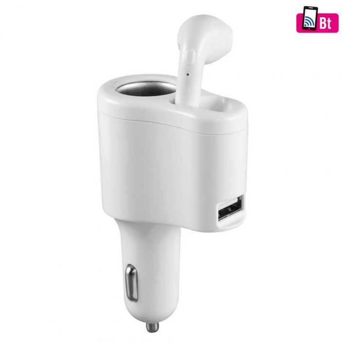 SAL SABT 31 fülhallgató autós töltővel, 3 in 1, monó headset, 3,1 A gyorstöltő, ~2 óra üzemidő - Image 2