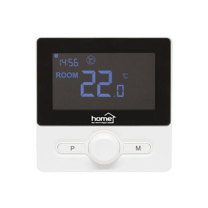 Home THE25B digitális vezetékes szobatermosztát, falra szerelhető, programozható, ablaknyitás-érzékelés, fagyvédelmi funkció, fekete - Image 2