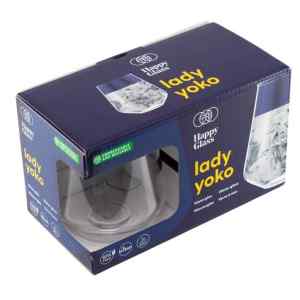 HappyGlass Lady Yoko törhetetlen koktélpohár, 40 cl, BPA mentes, élelmiszeripari minőség, 2 db / szett