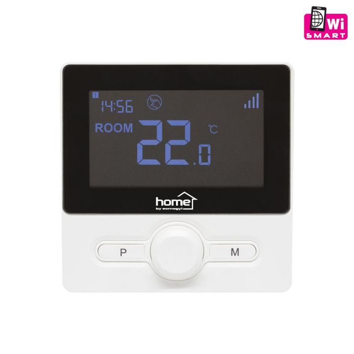 Home THES25BWIFI vezeték nélküli szobatermosztát, smart, hordozható és falra szerelhető, Wi-Fi kapcsolat, programozható, ablaknyitás érzékelés, fekete - Image 2