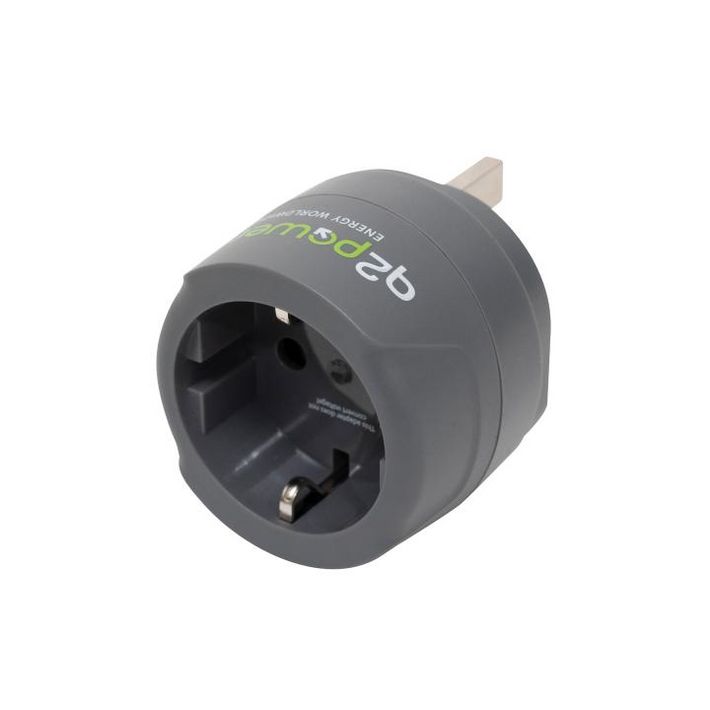 Q2POWER 1.200100-TH utazóadapter, Europe to UK, bemeneti feszültség: 100-250 V, 7 A, teljesítmény:100V-700W/250V-1750W - Image 2