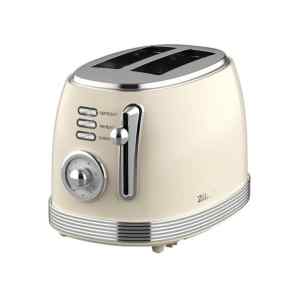 Zilan ZLN1191 retró kenyérpirító, 850 W, 6 fokozat, 2 szeletes, STOP funkció, morzsatálca, bézs