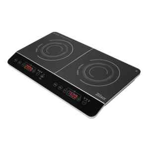 Zilan ZLN8088 indukciós főzőlap, 2000 W / 1500 W, 2 főzőlap, 2x10 fokozat, időzíthető, automatikus kikapcsolás, fekete