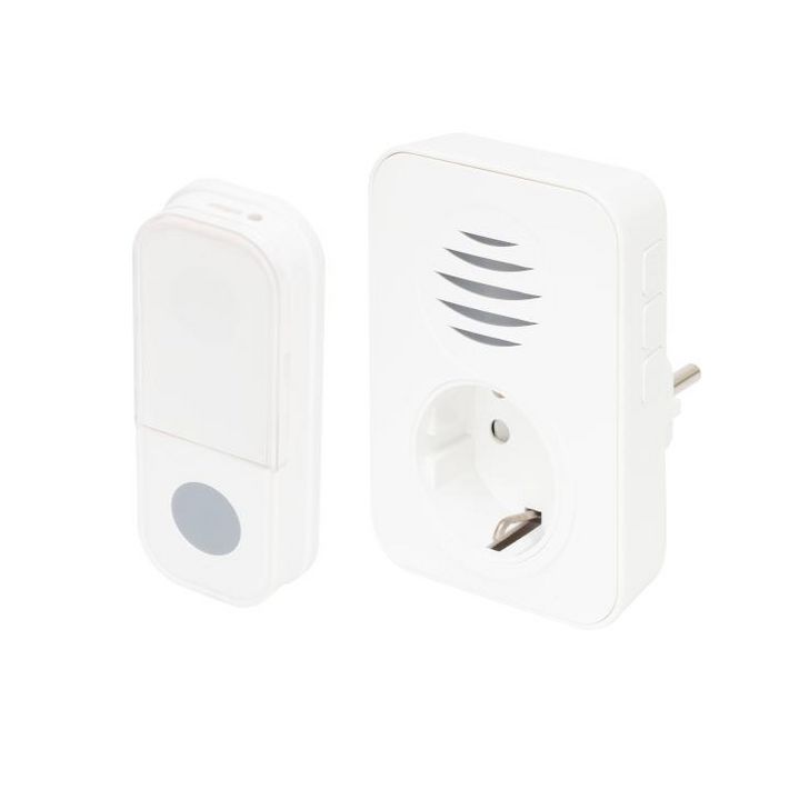 Home DBA1101AC vezeték nélküli csengő, elemes nyomógomb, max 110m hatótáv, 38 dallam, IP44 nyomógomb - Image 2