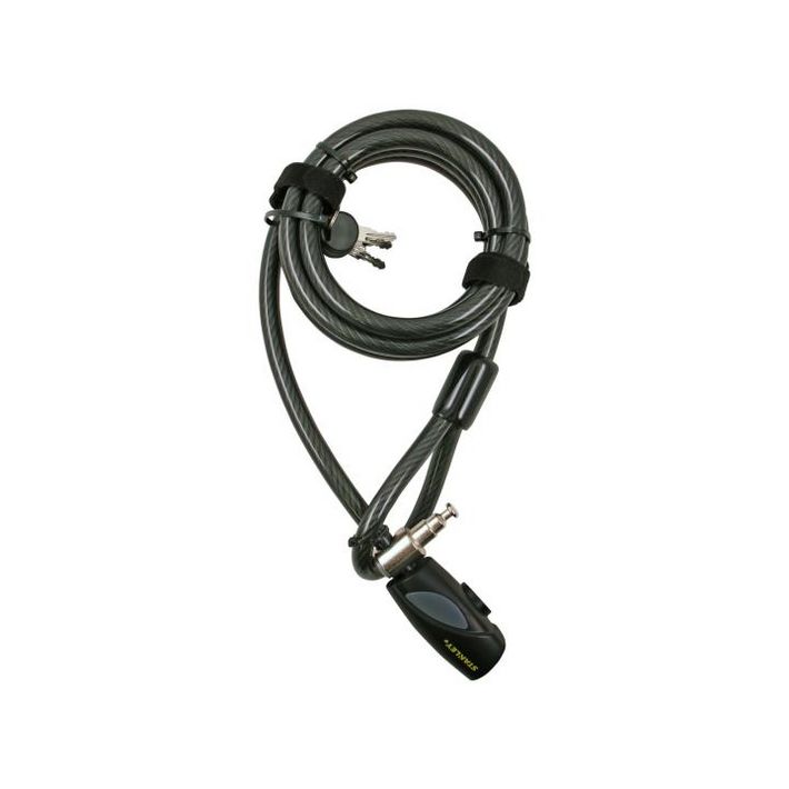 STANLEY S741-163 családi kulcskábeles kerékpár zár, 3 kulcsos, 2400 mm hosszúság