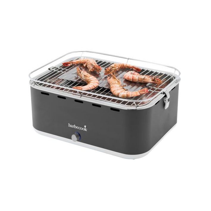 Barbecook BC-CHA-1015 Carlo asztali faszenes grill, szürke, 44x33x21cm - Image 2