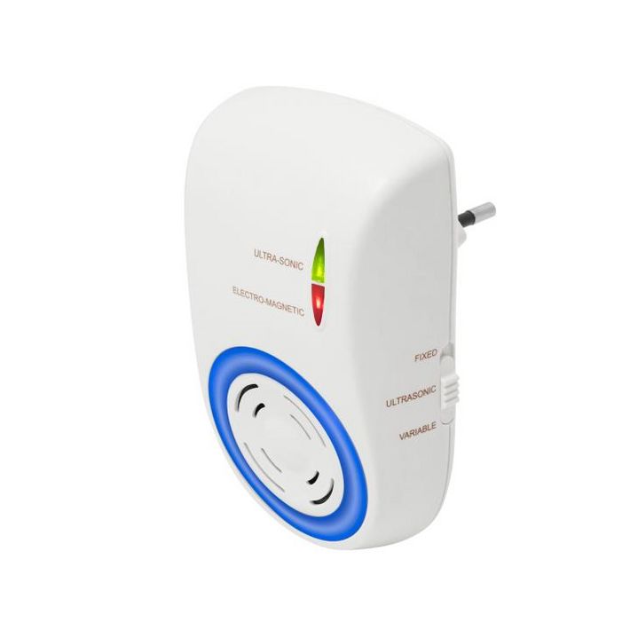 Home UH12 DualEffect rágcsálóriasztó, ultrahangos és elektromágneses, egér, patkány, fix vagy váltakozó frekvenciák, éjszakai irányfény, LED fényforrás - Image 2