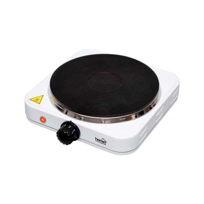Home HG R 01WH hordozható elektromos főzőlap, teljesítmény: 1500 W, ∅18 cm főzőfelület, zománcozott készülékház, fehér - Image 2
