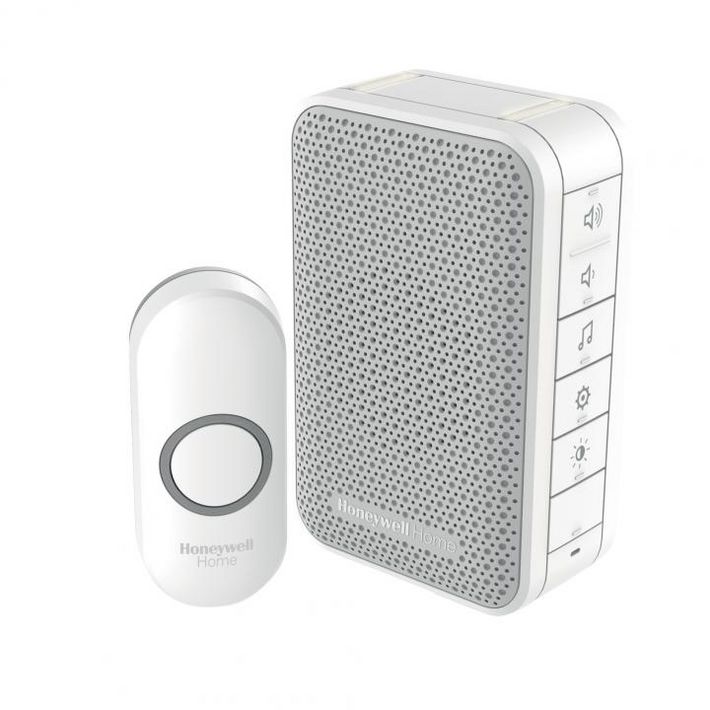 Honeywell Home DC313N vezeték nélküli csengő, 150m hatótáv, 6 dallam, LED jelzőfény, IP55 nyomógomb, elemes tápellátás - Image 2