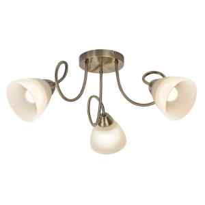 Rábalux 71481 Palomina,mennyezeti lámpa E27 3x60W,52,5x52,5,bronz