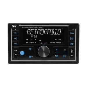 SAL VB5500 SMART autórádió, 4x50W, 2xDIN, FM RDS, USB-microSD, MP3 lejátszó, dupla USB aljzat, telefontöltő, kiválasztható RGB gomb világítás, telefonról is vez
