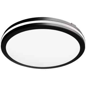 Tracon MFKBL20CCT LED mennyezeti lámpa színhőállító kapcsolóval,fekete 230V,50Hz,20W,2000lm,3000K/4000K/6500K,IP65,EEI=F