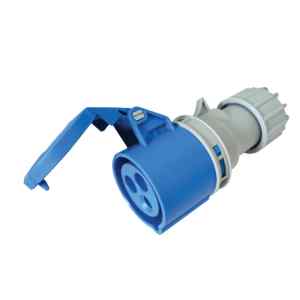 Tracon TICS-213H Ipari csatlakozóaljzat,külső tömítőszelencével 16A,230V,2P+E,6h,IP44