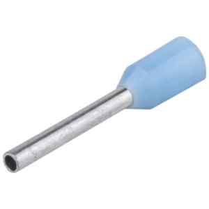 Tracon E135 Szigetelt érvéghüvely,ónozott elektr.réz,világoskék 0,25mm²,L=12,8mm