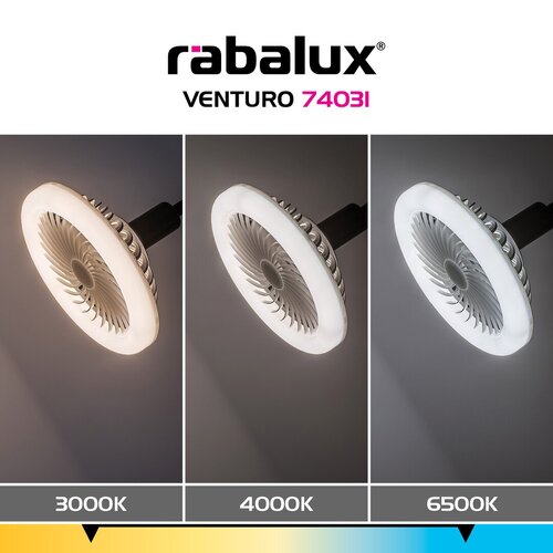 Rábalux 74031 Venturo,álló lámpa,E27 1x16W,H135cm,ventilátor - Image 14