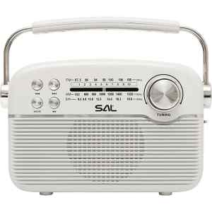 SAL RPR9 napelemes rádió multimédia lejátszóval, FM-AM-SW rádió, Bluetooth, USB és microSD csatlakozás, beépített akkumulátor