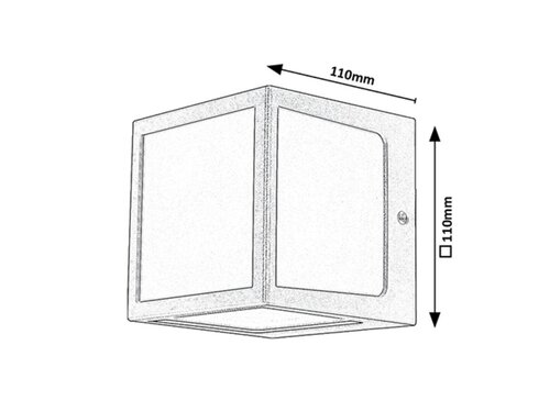 Rábalux 77042 Rennes,kül.fali modern LED 10W 10,5x10,5cm - Image 8