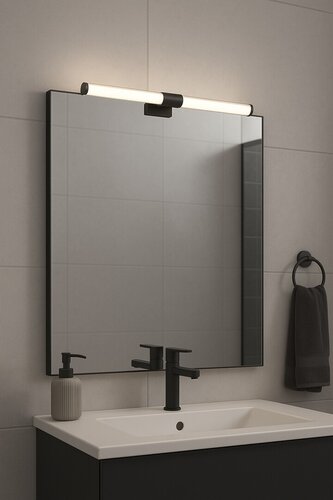 Rábalux 75043, Zain, modern, fürdőszobai lámpa, LED, 6 W, 590 lm, IP44, fekete - Image 10