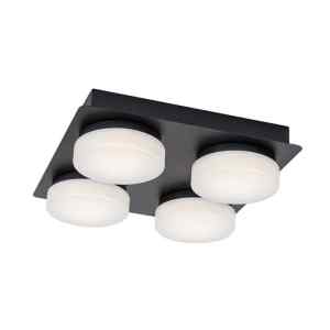Rábalux 75004 Attichus modern beltéri fürdőszobai lámpa LED 21W IP44 matt fekete
