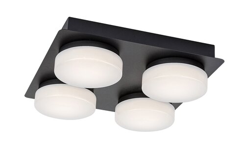 Rábalux 75004 Attichus modern beltéri fürdőszobai lámpa LED 21W IP44 matt fekete