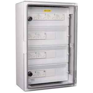 Tracon SPBPVDC10 Túlfeszültség-védelmi doboz fotovoltaikus rendszerekhez Ucpv: 1200V; Iimp:12,5kA; In:20kA; Imax:50kA; Up:4kV