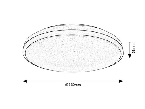 Rábalux 3054 Slava modern beltéri fürdőszobai lámpa LED 18W IP44 fekete - Image 3