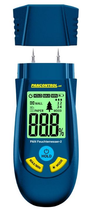 Tracon PANFEUCHTEMESSER-2 Nedvességmérő készülék fa- ésépítőanyagokhoz, 6% - 44%; 0.2% - 2%