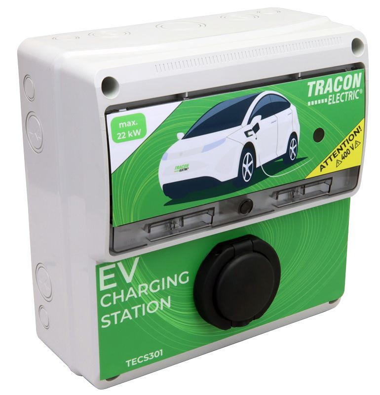 Tracon TECS301 E-AUTÓ TÖLTŐÁLLOMÁS 22kW 3×32A/400V 22kW TYPE2