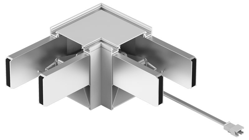 Tracon LINLW Toldó LIN irodai világítótestekhez, L, fehér, 230V,2W, 3-4-5000K,240lm,1-10V,EEI=E