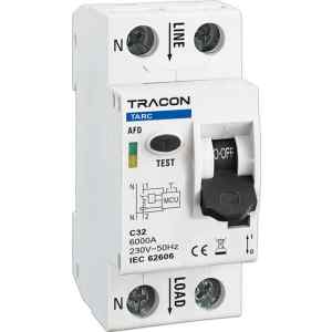 Tracon TARC2C32 AFDD Ív kisülés érzékelő, MCB, C32A, 6kA, 2P