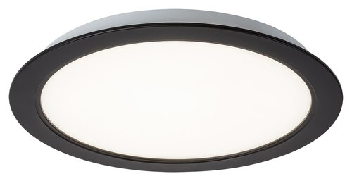 Rábalux 2681 Shaun minimál beltéri ráépíthető és beépíthető lámpa LED 24W IP20 fekete