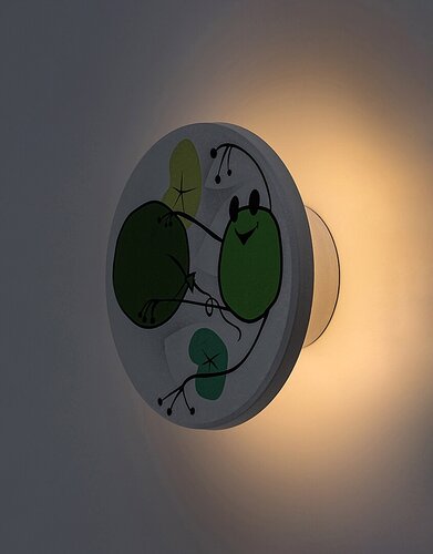 Rábalux 71070 Froggo,beltéri gyerek lámpa fali LED 9W D12cm béka Beltéri Gyereklámpa IP20 fehér műanyag - Image 3