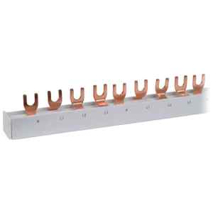Tracon TFSS-4V-36 Soroló sín, villás kivitelű, max.63A, 230/400VAC, 4P, 36mod, 640mm