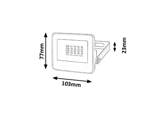 Rábalux 7062 Flood technikai kültéri reflektor LED 10W IP65 fekete - Image 3