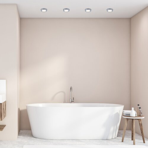 Rábalux 5275 Coco minimál beltéri ráépíthető és beépíthető lámpa LED 3W IP44 ezüst - Image 6
