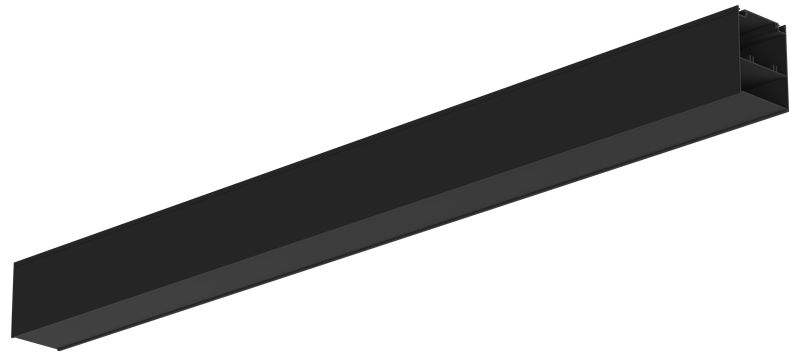 Tracon LIN15BB Vak egyenes toldó LIN irodai világítótestekhez, fekete, 1500mm