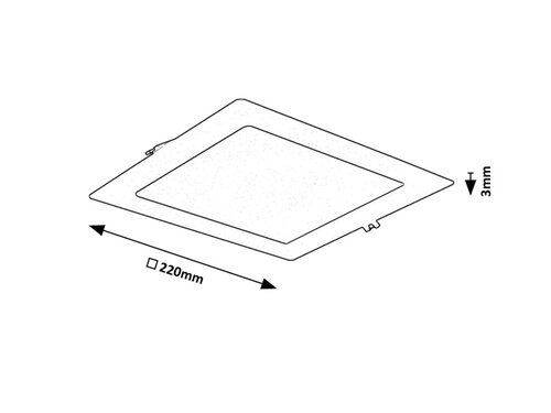 Rábalux 71265 Shaun2 minimál beltéri ráépíthető és beépíthető lámpa LED 18W IP20 fekete - Image 4