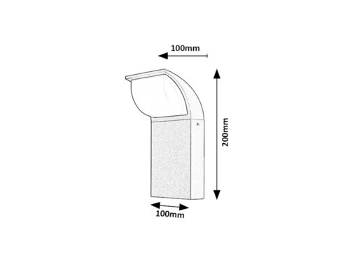 Rábalux 7166 Hongkong modern kültéri fali lámpa LED 9W IP65 fekete - Image 7