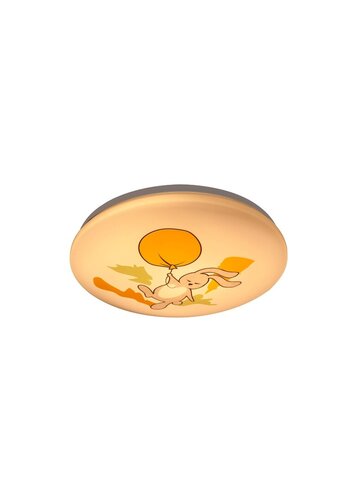 Rábalux 71409 Hopply,beltéri gyerek lámpa mennyezeti LED 24W D37,5cm,nyuszi Beltéri Gyereklámpa IP20 fehér műanyag
