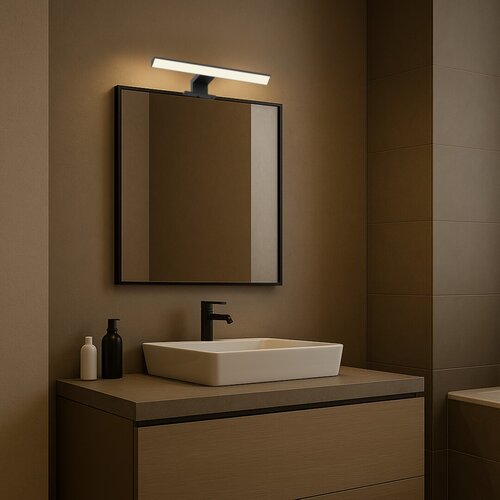 Rábalux 75024, Loric, modern, fürdőszobai lámpa, LED, 6 W, 375 lm, IP44, fekete - Image 15