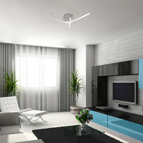 Rábalux 3144 Tatjana modern beltéri mennyezeti lámpa LED 22W IP20 ezüst - Image 6