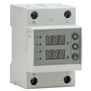 Tracon NARVCD2PN80 Aut. Visszakapcs. fesz. növ./csökkenési relé +túláramvédelem, AC230V, 2P, Imax:80A, U>:230-300V, U<:140-210V, Uon:2-900s